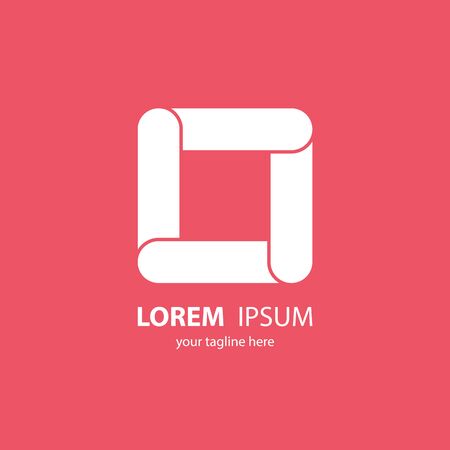 Geometric   design. Square icon. Square template. Vector illustration.のイラスト素材