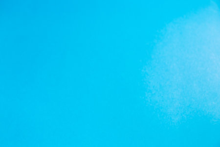 Texture smooth light blue color background. Horizontal photo.の写真素材