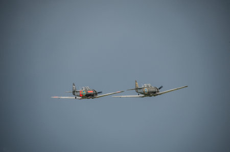 Gothenburg, Sweden - August 29 2010:  North American AT-6 Texan at Gothenburg Aero Show.
