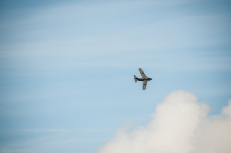 Gothenburg, Sweden - August 29 2010: SAAB J29A Tunnan at Gothenburg Aero Show.のeditorial素材