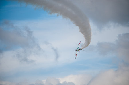 Gothenburg, Sweden - August 29 2010: Frecce Tricolori, 313° Gruppo Addestramento Acrobatico,...