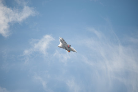 Gothenburg, Sweden - August 29 2010: Saab 35 Draken at Gothenburg Aero Showのeditorial素材