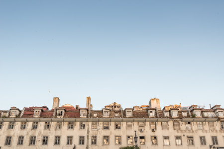 Lisboa, Portugal - July 21 2016: Old houses in need of repair