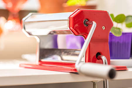 Pasta machine used for polymer clay.の写真素材