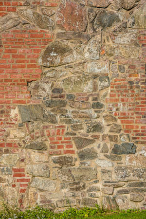 Details of an old castle wall.