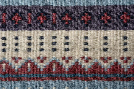 Wowen pattern on a cloth.