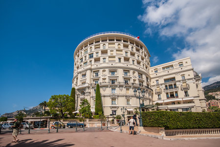 Monaco , Monaco - July 9 2008: Hotel de Paris Monte-Carloのeditorial素材