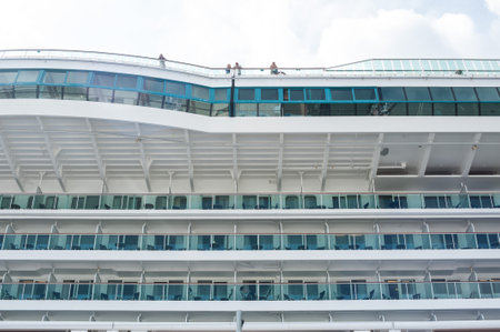 Gothenburg, Sweden - August 5 2012: Royal Caribbean's Jewel of the Seas (IMO 9228356) at port in Gotheburgのeditorial素材