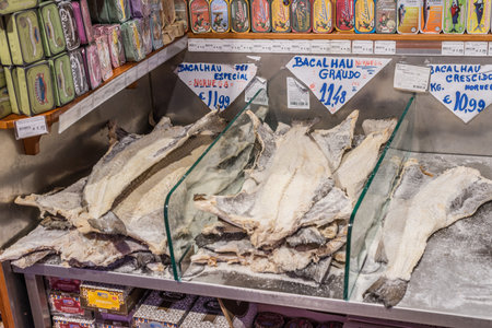 Lisboa, Portugal - July 21 2016:  Fish at a local food marketのeditorial素材
