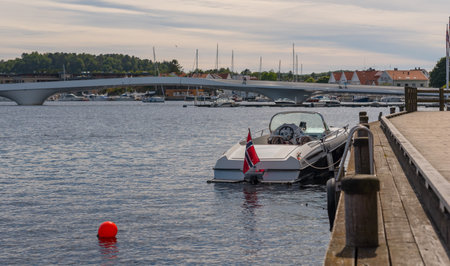 Mandal, Norway - June 27 2017: A Hydrolift S-24 in Mandal.のeditorial素材