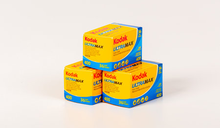 Gothenburg, Sweden - june 4 2019: Kodak UltraMax color negative 135 film.のeditorial素材