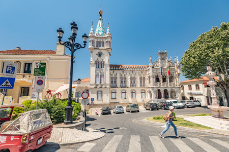 Sintra, Portugal,  - July 23 2016: CÃ¢mara Municipal de Sintra on a warm summer day.のeditorial素材
