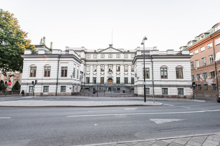 Stockholm, Sweden - july 03 2018: The Bonde Palace in Gamla Stan.のeditorial素材