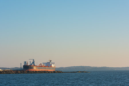 Gothenburg, Sweden - march 27 2020: Crude oil tanker Lillesand IMO 9336397 docked at Torshamnen.のeditorial素材