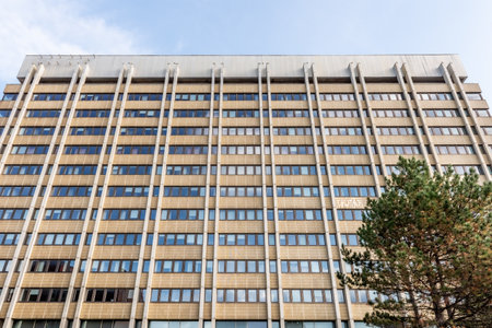 Gothenburg, Sweden - October 09 2020: Facade of a tall office buildingのeditorial素材