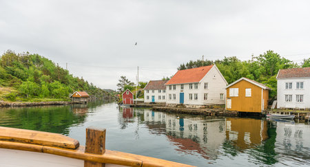 Lindesnes, Norway - June 27 2015: View from the main road at SvinÃ¸r..