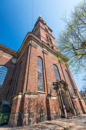 Copenhagen, Denmark - May 12 2017: Exterior of Vor Frelsers Kirke.のeditorial素材