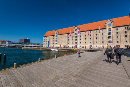 Copenhagen, Denmark - May 12 2017: North Atlantic House at GrÃ¸nlandske Handels Pladsのeditorial素材