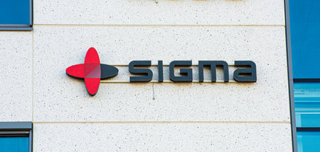 Gothenburg, Sweden - June 2019: Company logo of Sigma on a building.