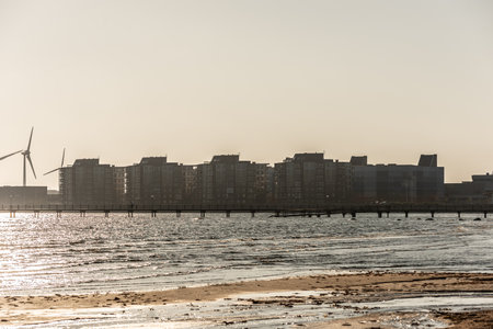 Falkenberg, Sweden - May 29 2021: Newly built apartment houses near the harborのeditorial素材