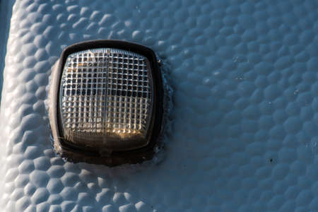 A light mounted on a caravan.の写真素材