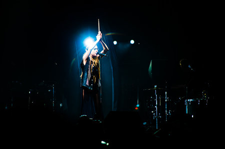 Gothenburg, Sweden - August 14 2010: Lykke Li performing at Way Out Westのeditorial素材