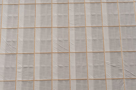 Oslo, Norway - July 22 2012: Boarded up windows at Regjeringskvartalet after the 2011 bombingのeditorial素材