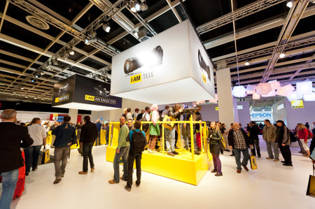 Cologne, Tyskland - september 25 2010: Nikon exhibition at Photokina in KÃ¶ln