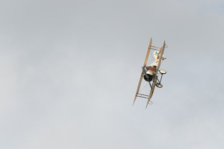 Gothenburg, Sweden - August 29 2010: Tummelisa Ã– 1 replica at Gothenburg Aero Show.