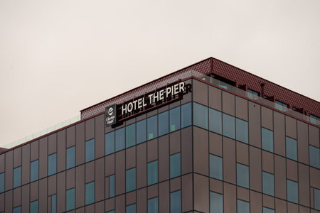 Gothenburg, Sweden - August 28 2022: Clarion Hotel the Pier at Lindholmenのeditorial素材