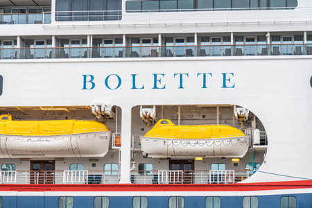 Gothenburg, Sweden - september 24 2022: Flred Olsen Lines cruise ship Bolette at port in Gothenburgのeditorial素材