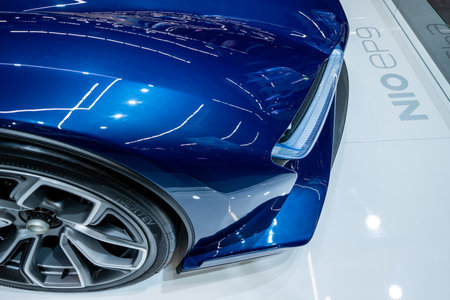 Gothenburg, Sweden - december 03 2022: NIO EP9 electric sports car on display