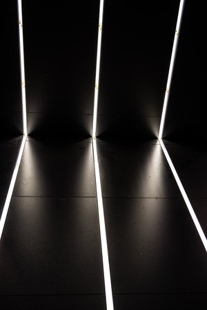 Abstract wall and roof lightsの写真素材