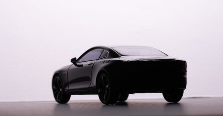 Gothenburg, Sweden - October 18 2023: Model studio image of a black Polestar 1 hybrid sports coup? carのeditorial素材