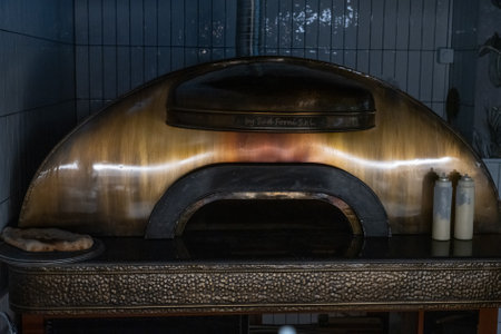 Gothenburg, Sweden - May 27 2023: A pizza oven at a restaurantのeditorial素材