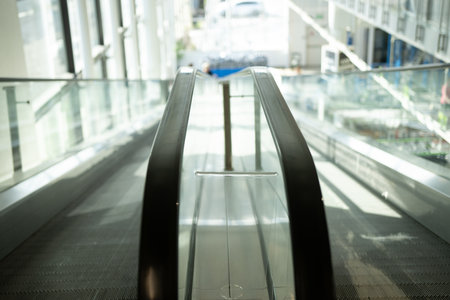 Moving walkway in a warehouse