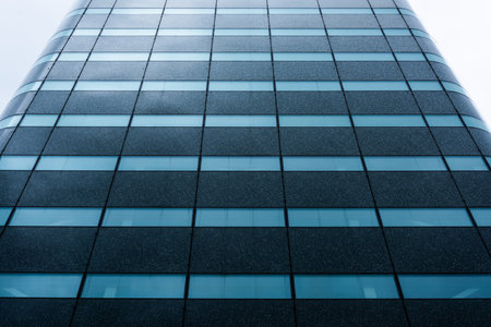 Gothenburg, Sweden - May 16 2021: Exterior details of Regionens Hus office high rise.
