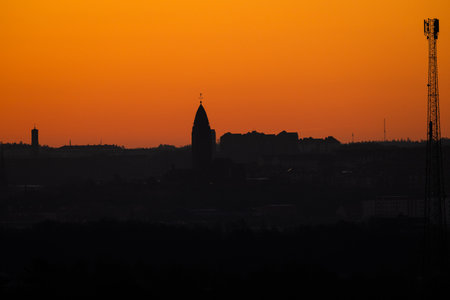 Gothenburg, Sweden - March 07 2024: Masthuggskyrkan in early morning lightのeditorial素材