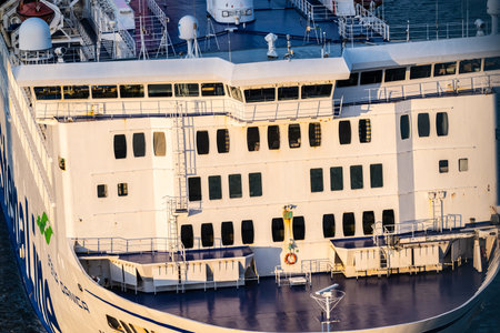 Gothenburg, Sweden - March 05 2024: Front of Stena Danica ferry arriving portのeditorial素材