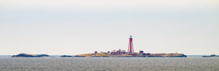 Kung?lv, Sweden - March 21 2024: Lighthouse and buildings at Pater Nosterのeditorial素材