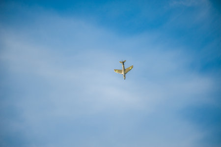 Gothenburg, Sweden - August 29 2010: Hawker Hunter F58A performing a displayのeditorial素材