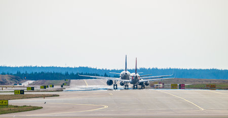 Landvetter, Sweden - April 01 2024: Air France Embraer E170STD F-HBXA taxiing at Landvetter GOT