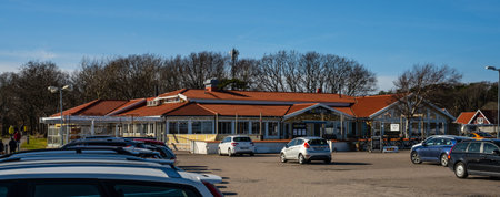 Varberg, Sweden - March 17 2024: Solviken restaurant by Apelvikenのeditorial素材