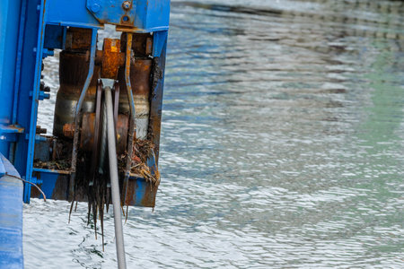 Kung?lv, Sweden - March 21 2024: Cable drive on a cable ferryのeditorial素材