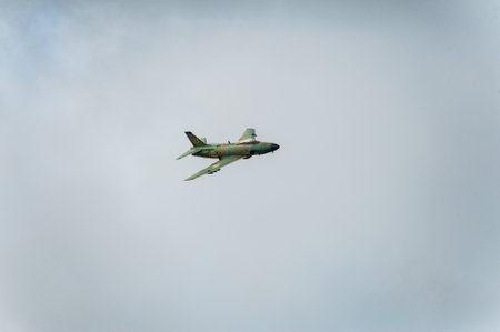 Gothenburg, Sweden - August 29 2010: Saab 32 Lansen performing a displayのeditorial素材