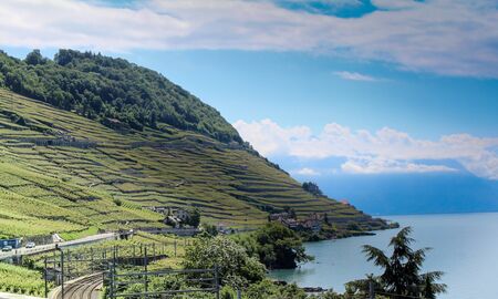 Mountain view in europe travel visit holiday summerの写真素材