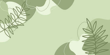 Artistic modern vector illustration with hand drawn organic shapes; textures and natural...