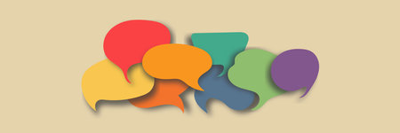 Colored speech bubble. To speak - discussion. communication concept. social networks. colored cloud....