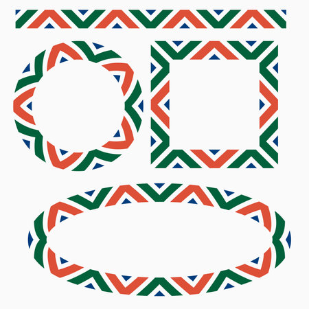 decorative frames. Retro ornamental frame, vintage rectangle ornaments and ornate border. Decorative wedding frames, antique museum picture borders or deco devider. Isolated icons vector setのイラスト素材