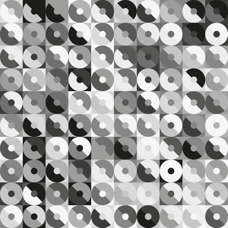 Abstract gray circles seamless pattern background. RGB EPS 10 vector illustrationのイラスト素材